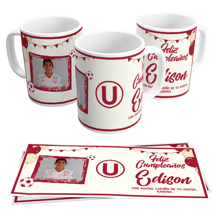 Taza De Cumpleaños Futbolero Universitario